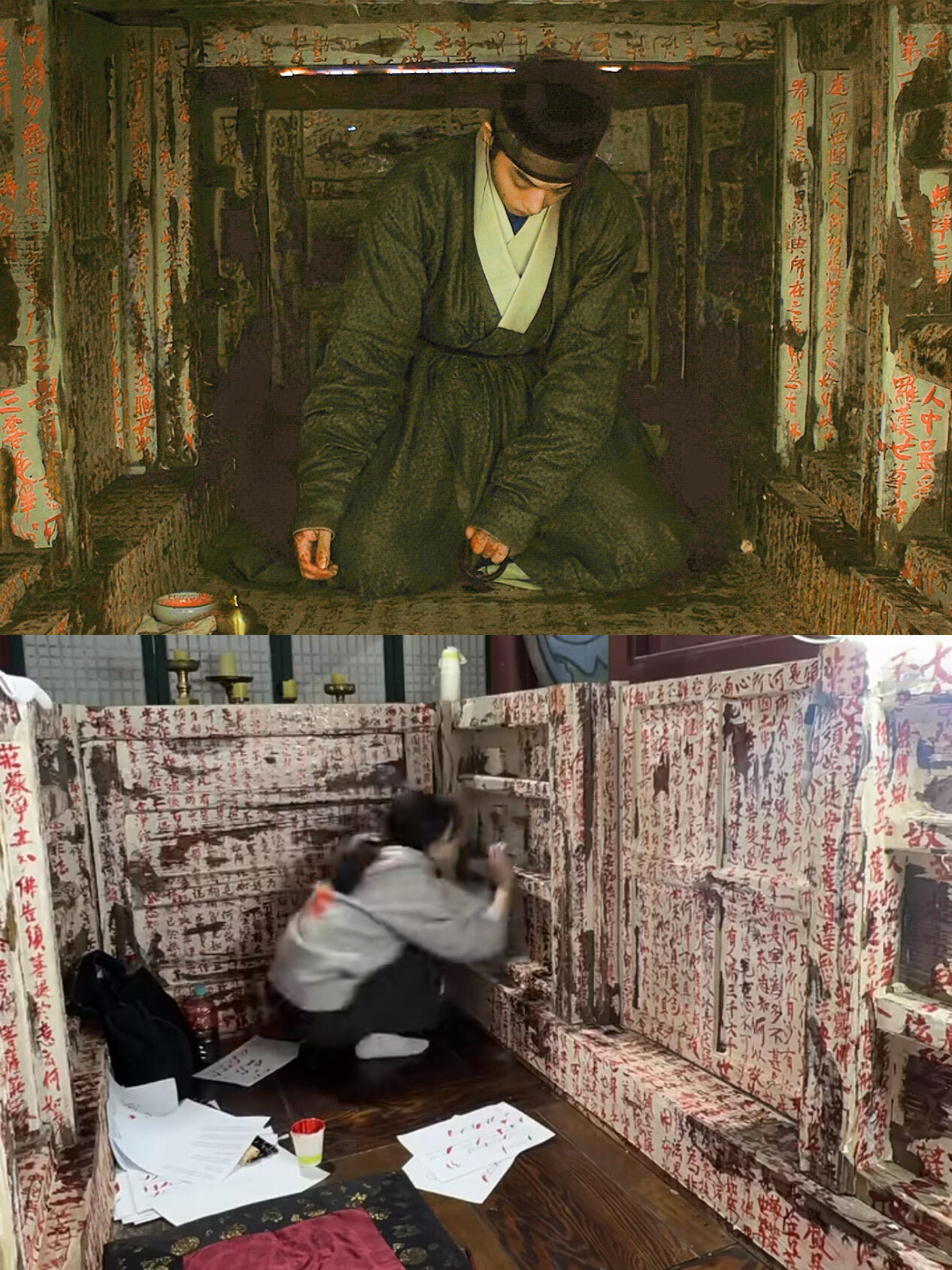 我真是好喜欢看鬼谜东宫… 连藏男主的小空间里的经文出现了几秒也是手搓出来的 拍摄