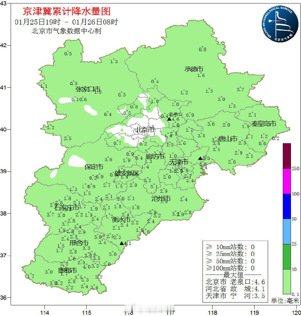 为何北京城区降雪偏弱 25日夜间北京出现降雪天气，郊区和山区相对明显，局地出现中