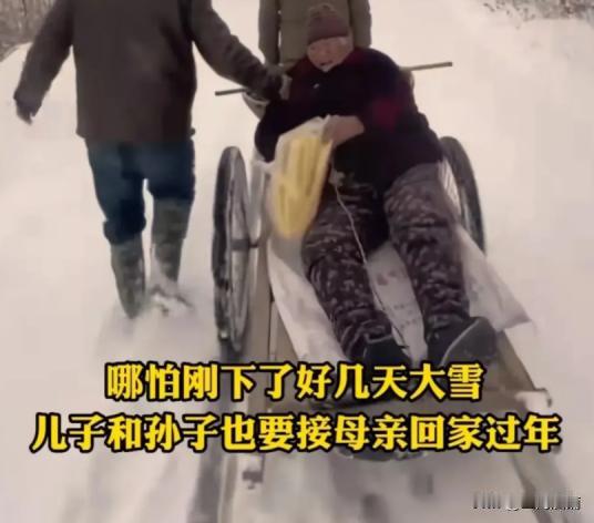这是孝顺还是不孝顺？我们兄弟三个按月轮流照顾 95岁母亲，哪怕下了好几天的雪，也