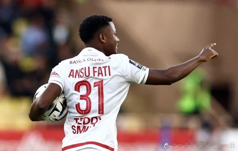 开云体育馆  【时隔三个月再度代表摩纳哥破门,法蒂新赛季仅4次首发打入6球】  