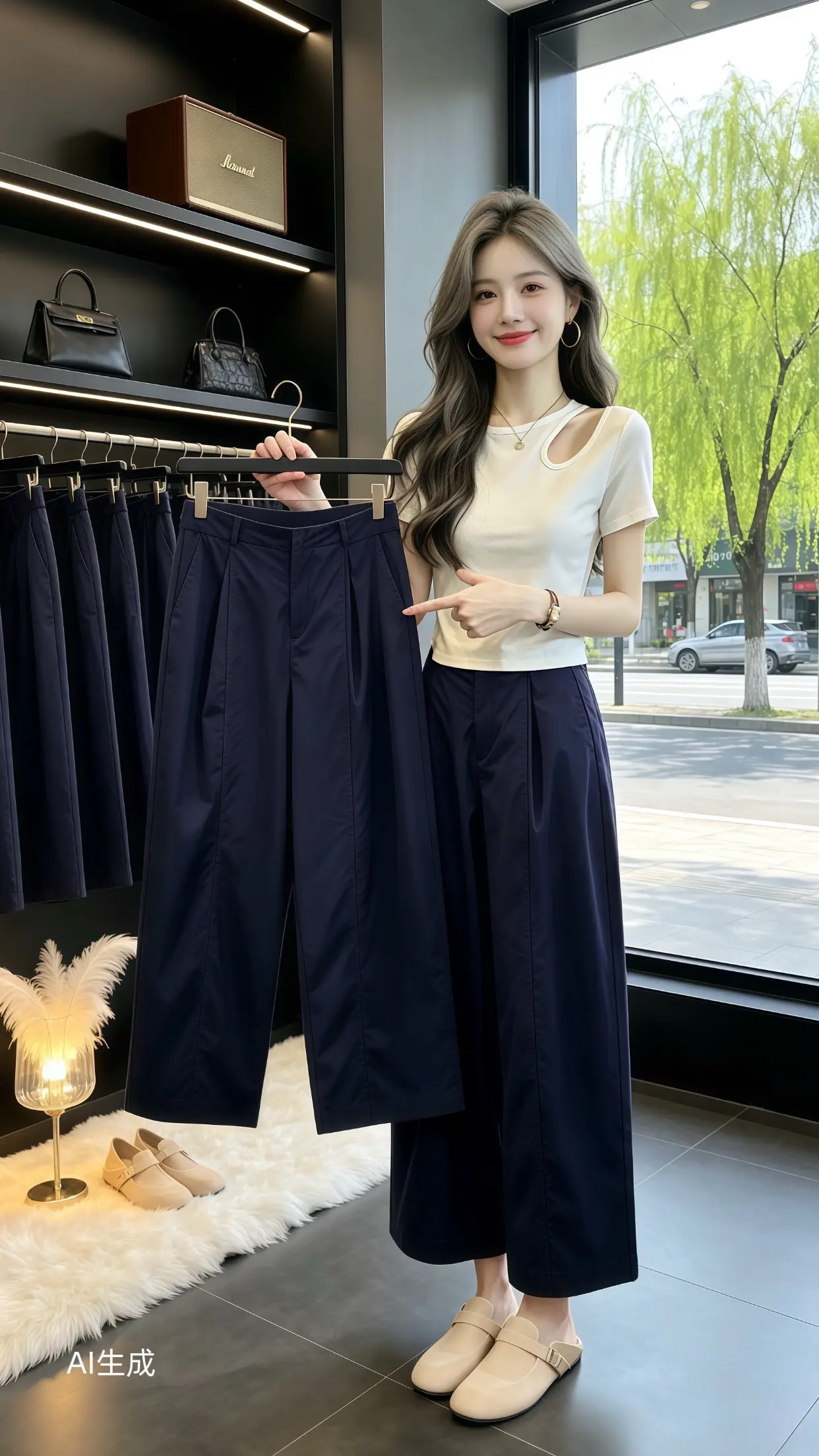 气质女神裤 超好看梦中情裤 夏季一条裤子穿出的高大上 穿出自己的风格 夏季穿搭