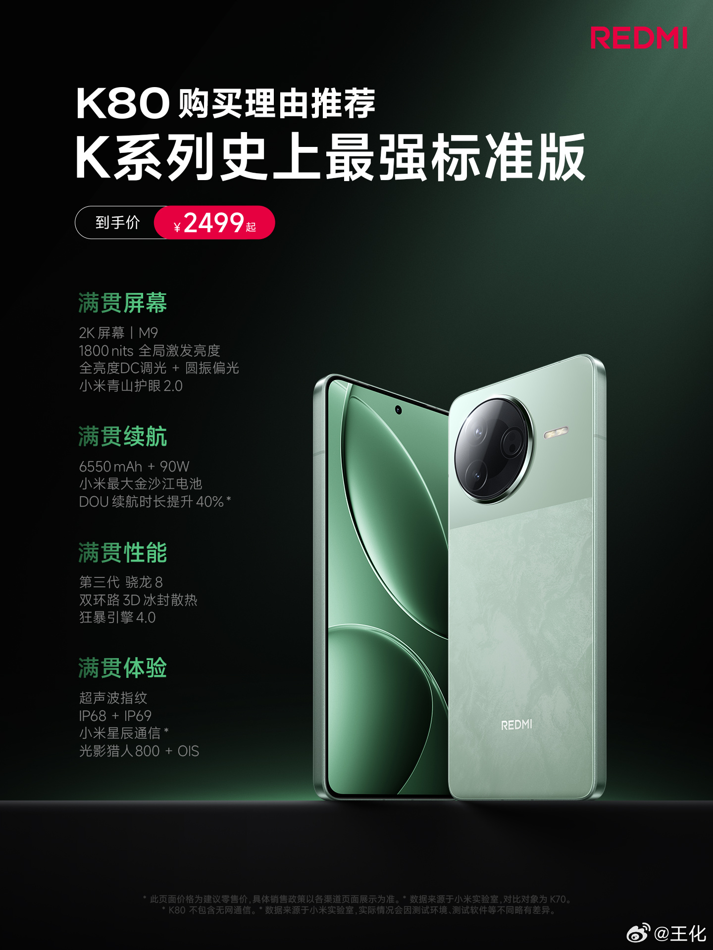 Pro 同款大满贯 2K 屏，无频闪更护眼6550mAh 最大小米金沙江电池，D
