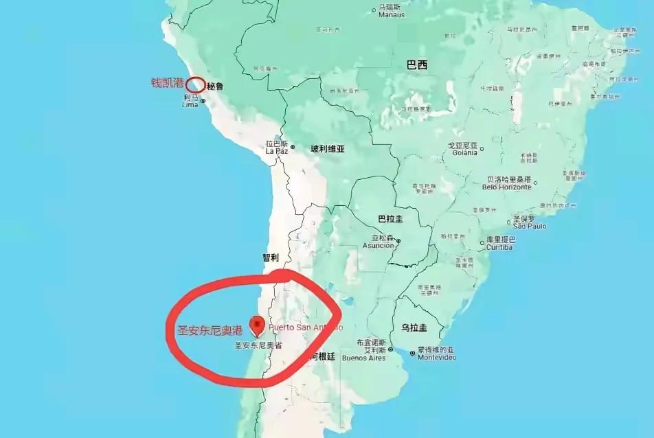 据观察者网报道，为与中国投资开发的秘鲁钱凯港竞争，美国计划在智利中部的圣安东尼奥
