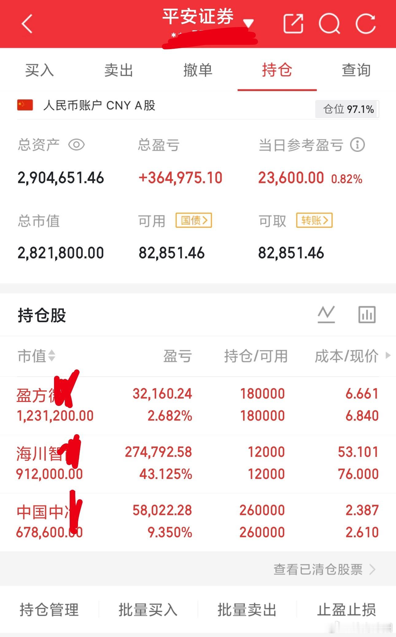 目前有:海川、盈方、中冶，同上吃上大肉看附图！(盘中会灵活洞调度)(可私信交流)