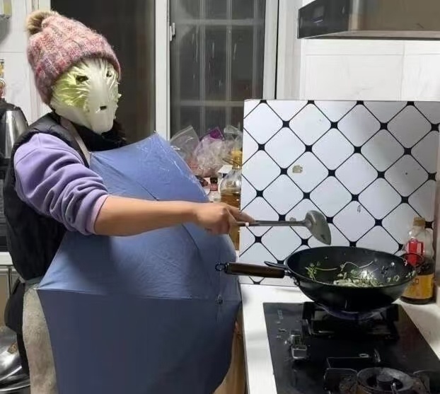 像极了我做饭的样子 