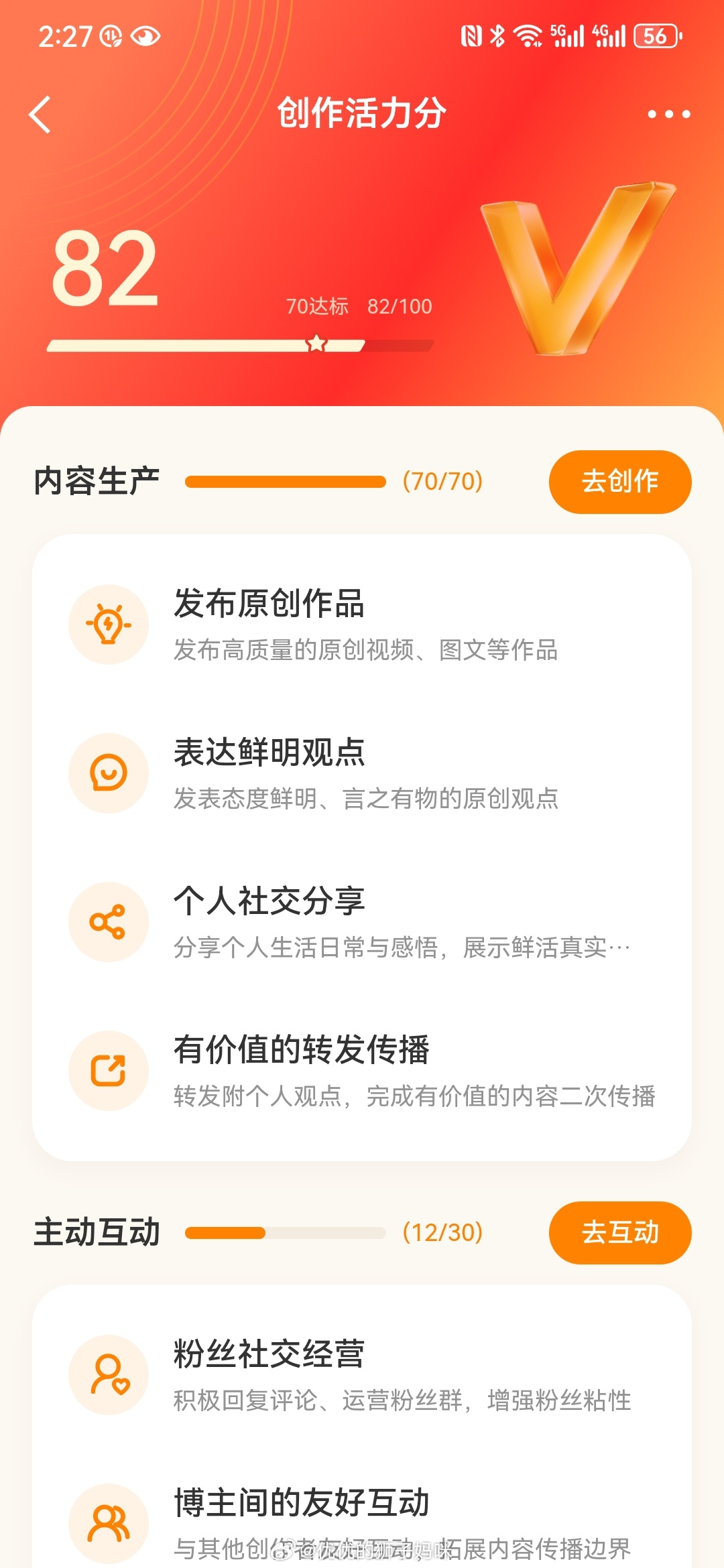 创作活力分 我又来吐槽了，努力了一个星期，热搜话题不给实时，阅读量上不去！主动互