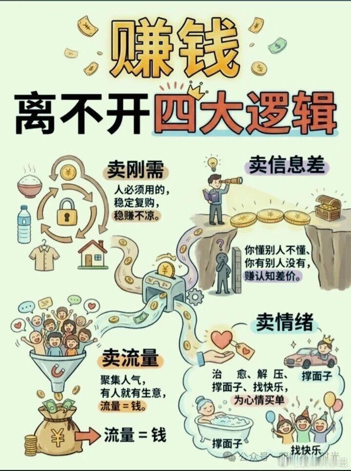 【赚钱离不开的四大逻辑】 ​​​