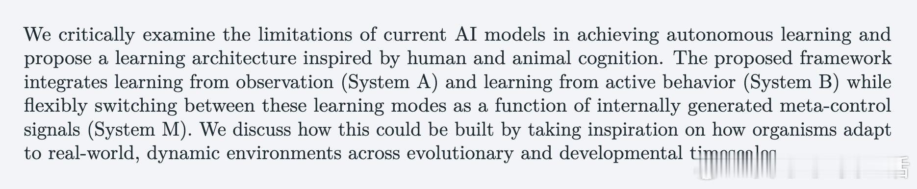 [AI]《Why AI systems don't learn and what