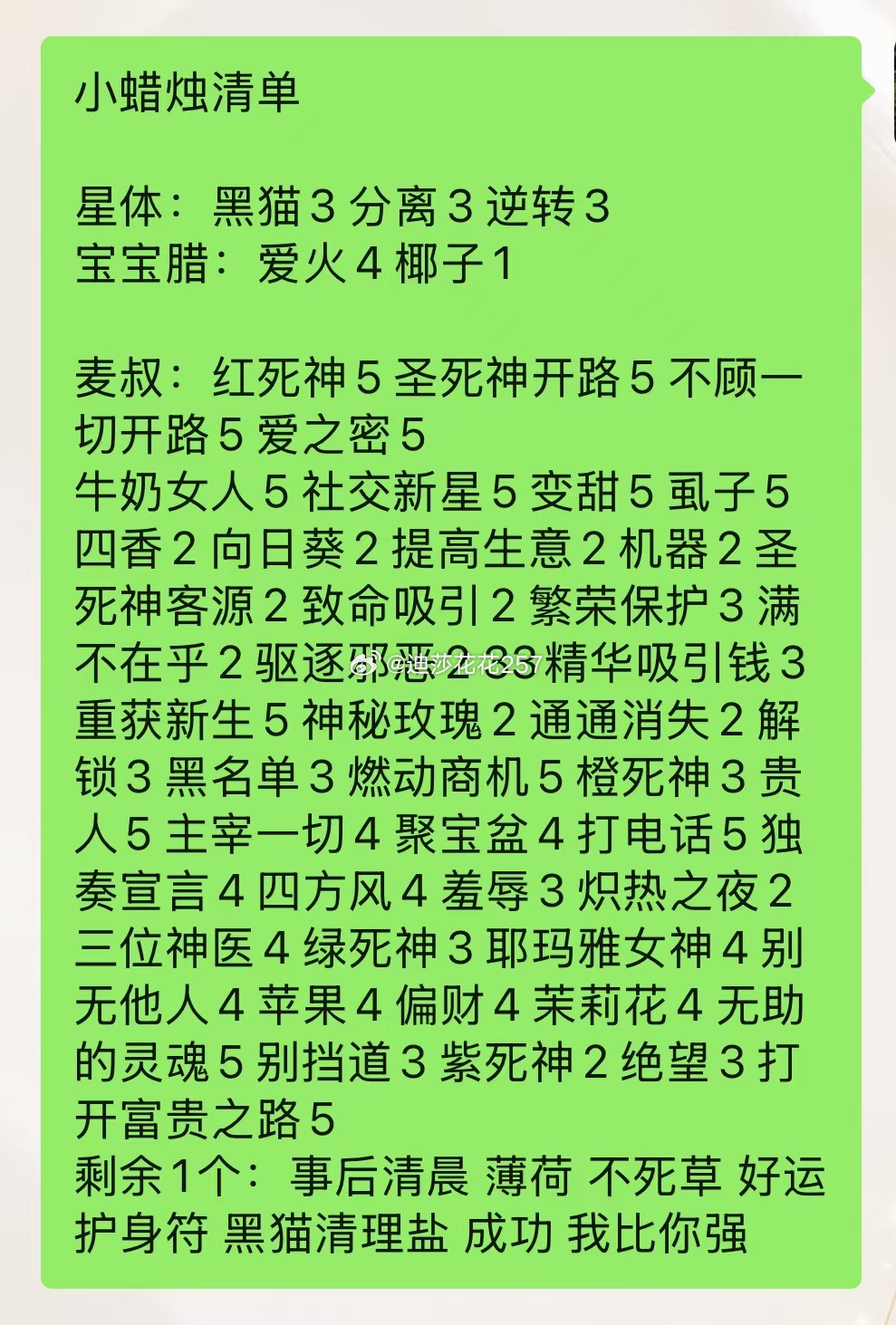 小蜡烛给大家更一下！急事就用小的！！快准狠！！！！！牛奶女人7天版本的已售罄，目