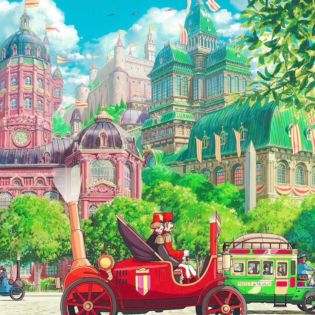 吉卜力工作室里那些美好的风景图 