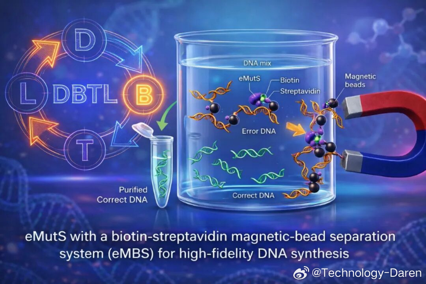 最新科技消息 【eMBS自动化纠错平台助力DNA合成】近日，中国科学院青岛生物能