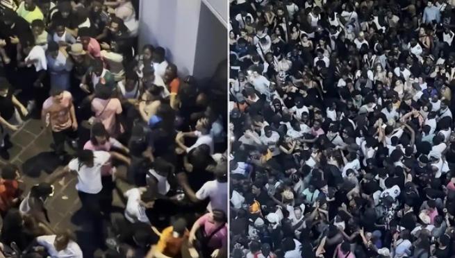 爽了打砸抢，不爽也打砸抢，西方社会病得真不轻。
 
法国音乐节上演持刀抢劫、强奸