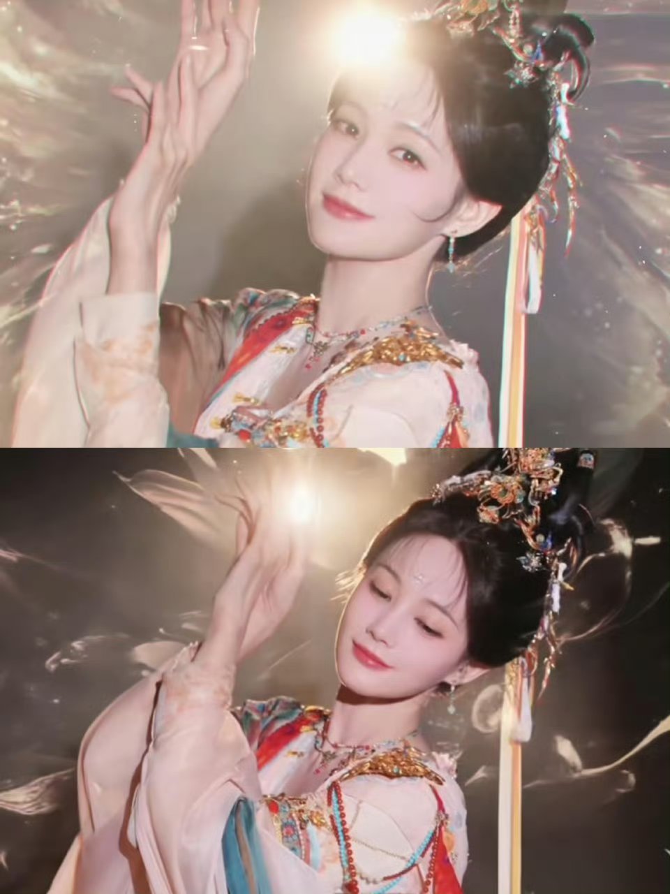 李一桐陈鑫海《古乐风华录》情人节物料，这俩人太可爱了 