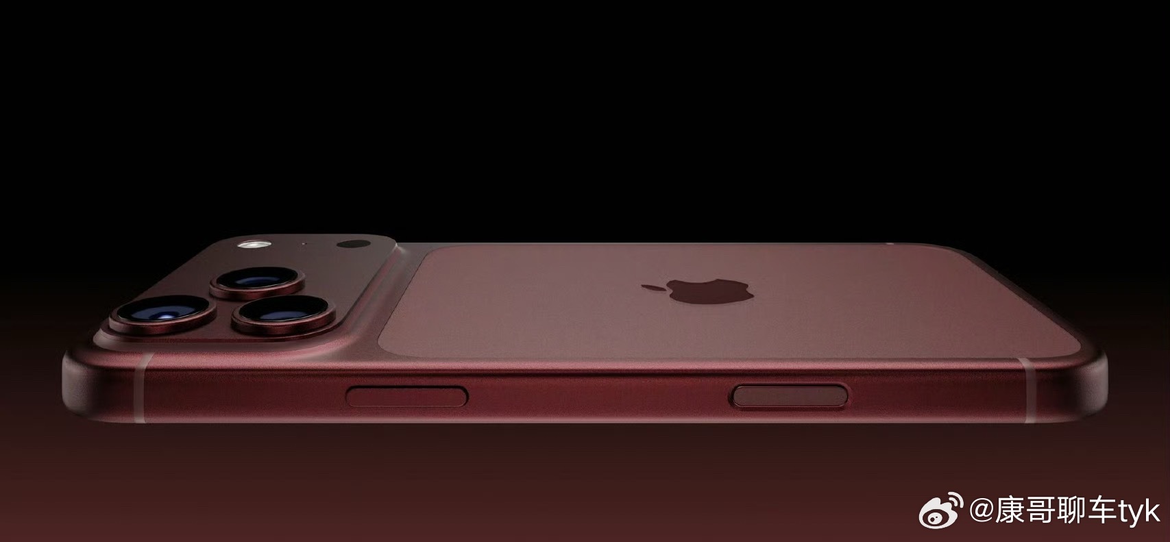 iPhone18Pro深红配色哇这个颜色我很喜欢质感很高级！！ 