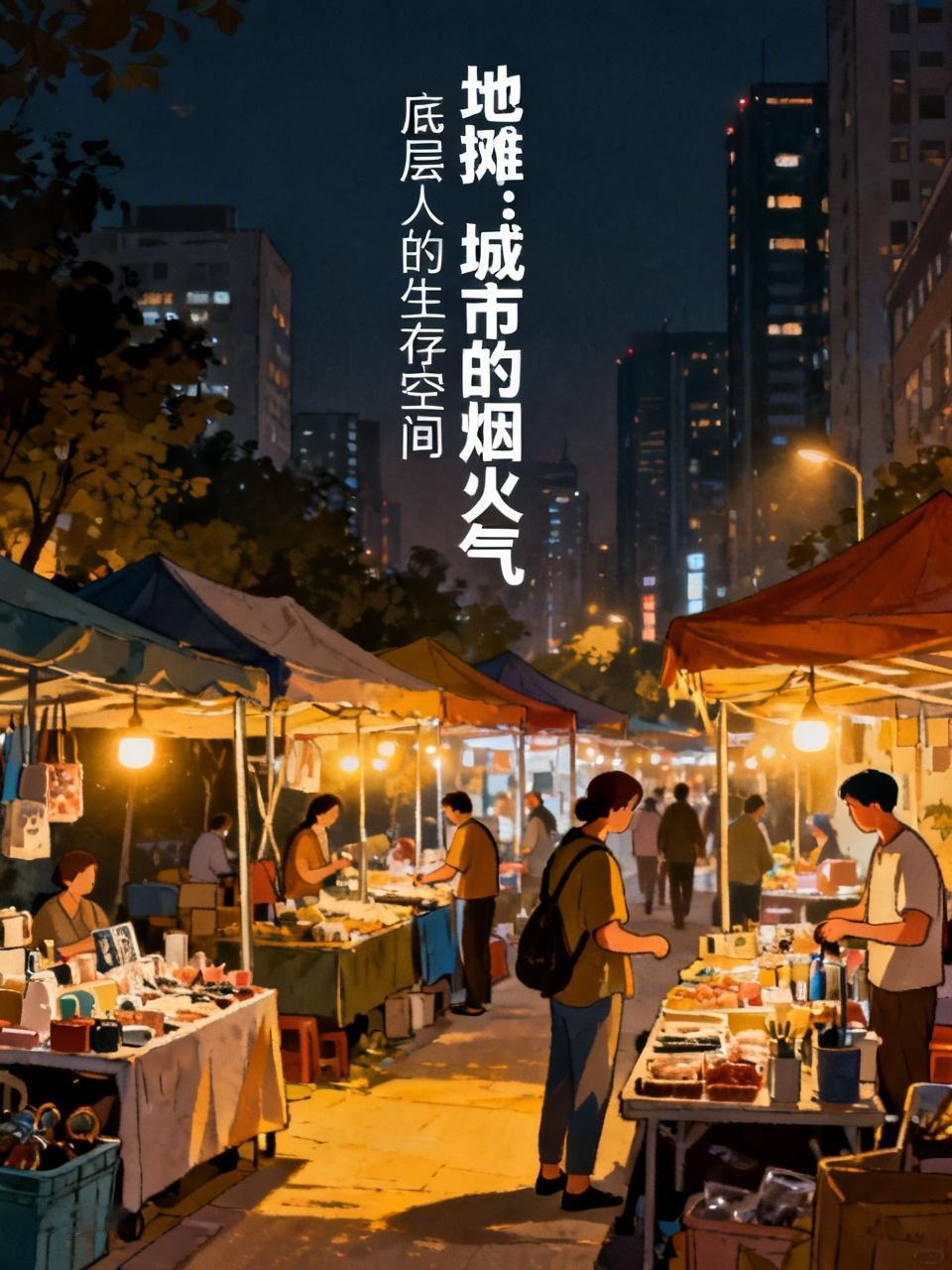 不知道是什么原因让地摊一夜之间走到了风口，地摊延续几千年自然有他生存的道理，自古