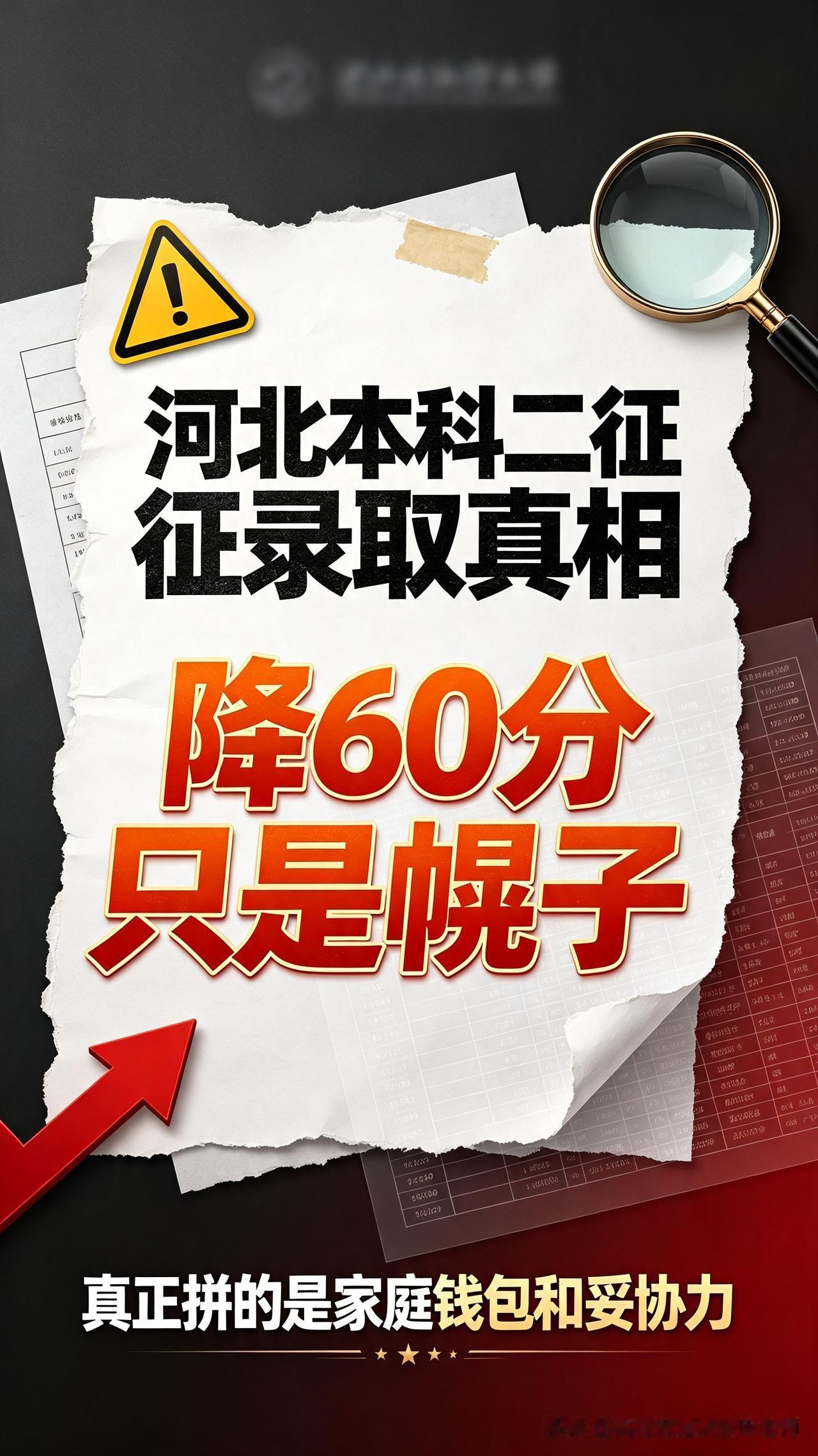 河北本科二次征集，别被“降60分”骗了！关键看这三点！

刚出结果，申老师带的学