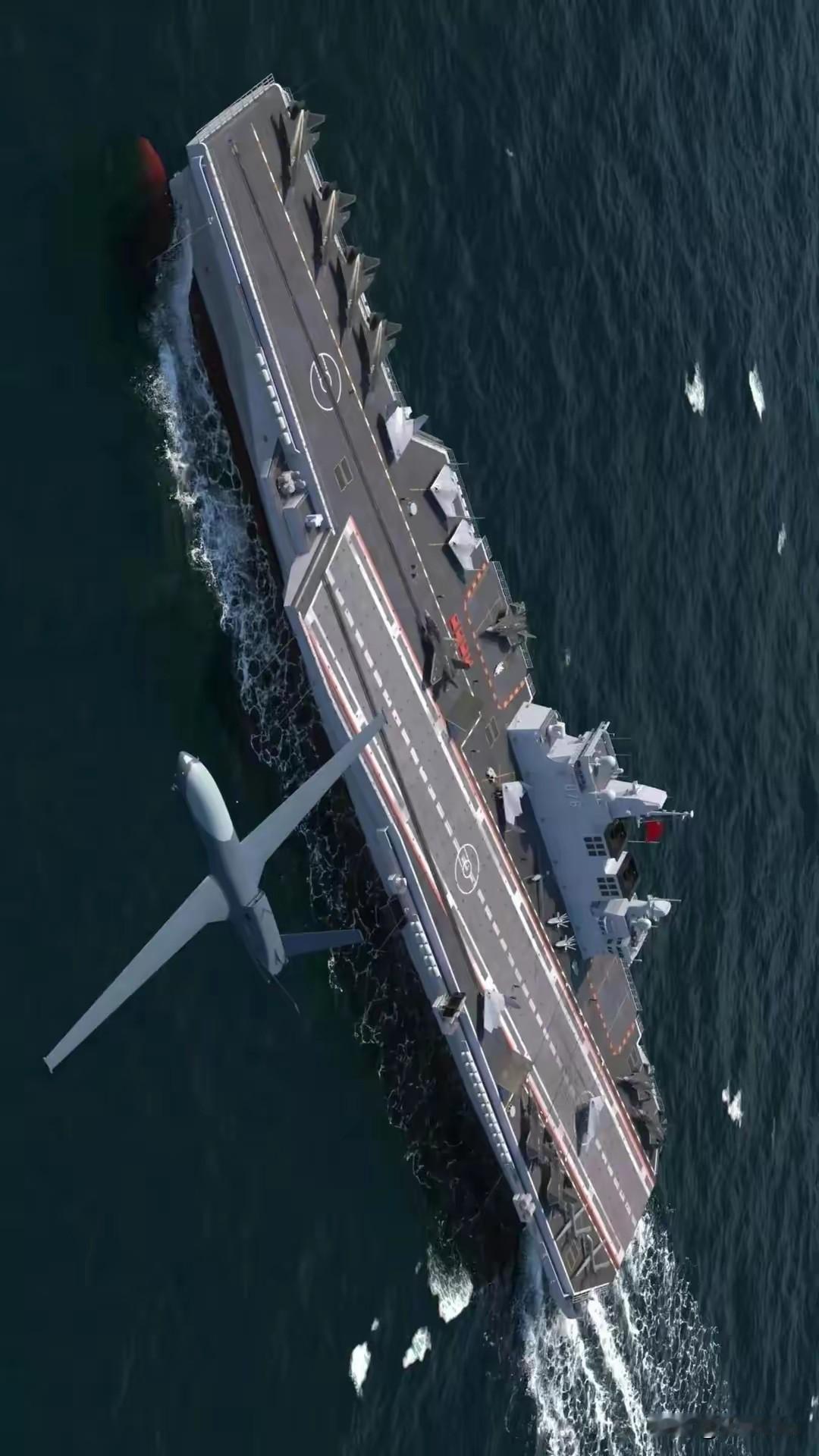 话说电磁弹射实在太香，076型超级两工只是开胃菜，如此这般的077型超级两攻+常