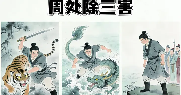 杀虎斩蛟，周处除三害之后，他的人生才真正开始