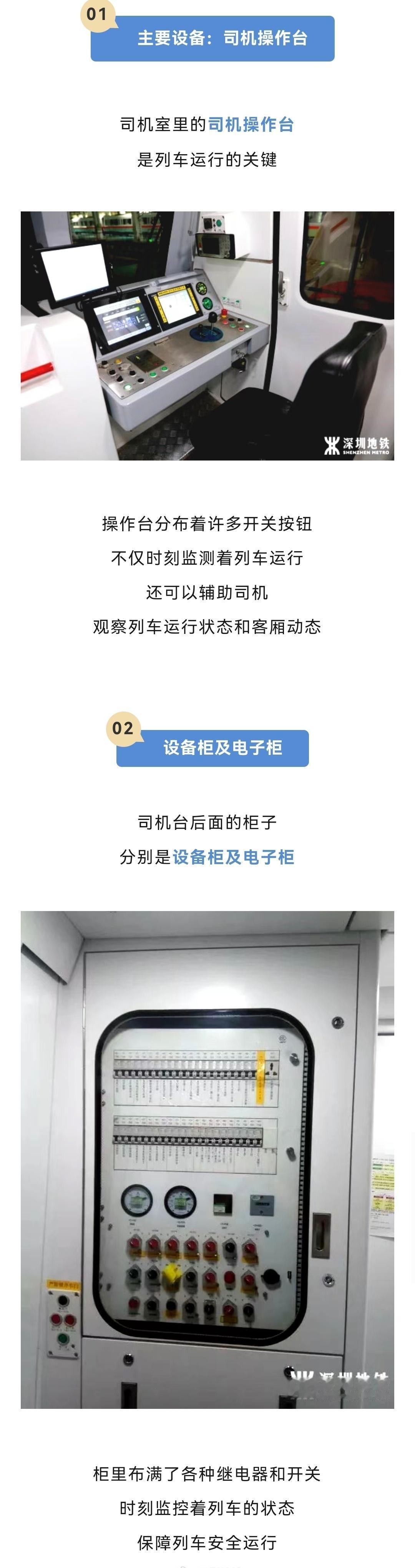 【带你看看地铁列车的司机室→】宝们平常乘坐地铁，有没有好奇过地铁列车里的司机室是