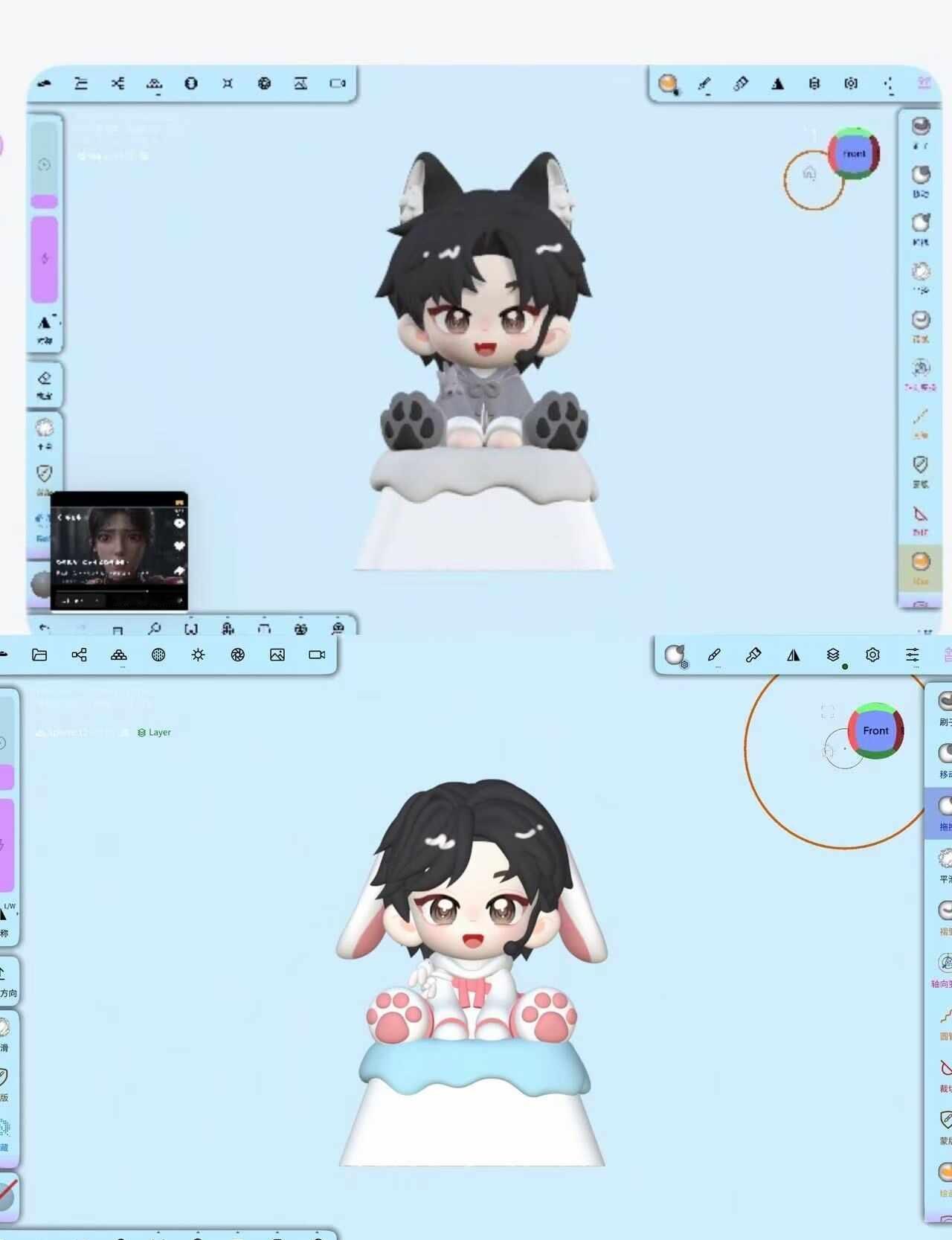 酱酱粒粒的3D键帽
可可爱爱，圆圆脑袋～
老师做得超棒！沟通非常愉快！
就是可惜
