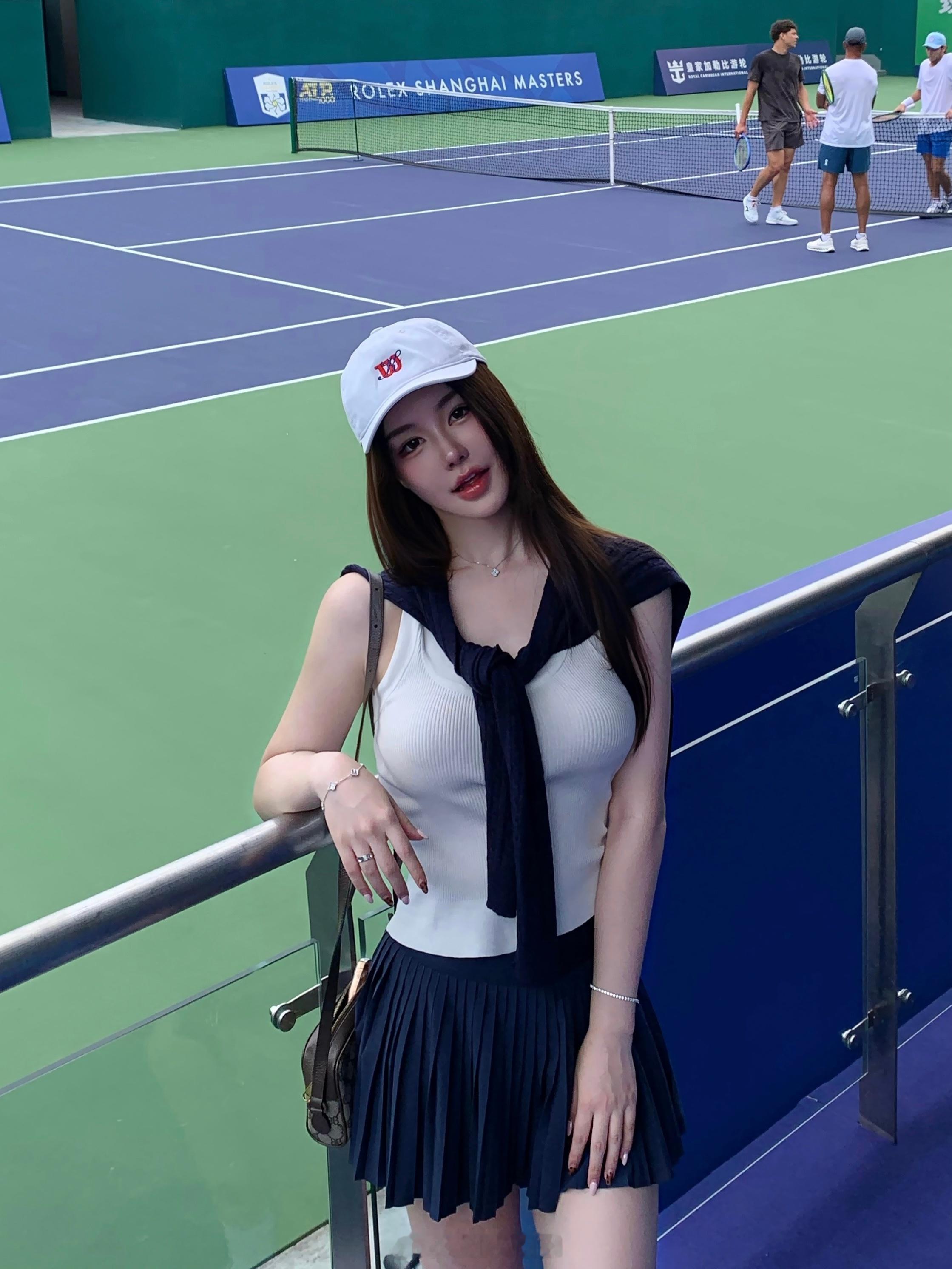 来大师赛看网球啦！🎾见到了Ben Shelton[老师爱你] ​​​