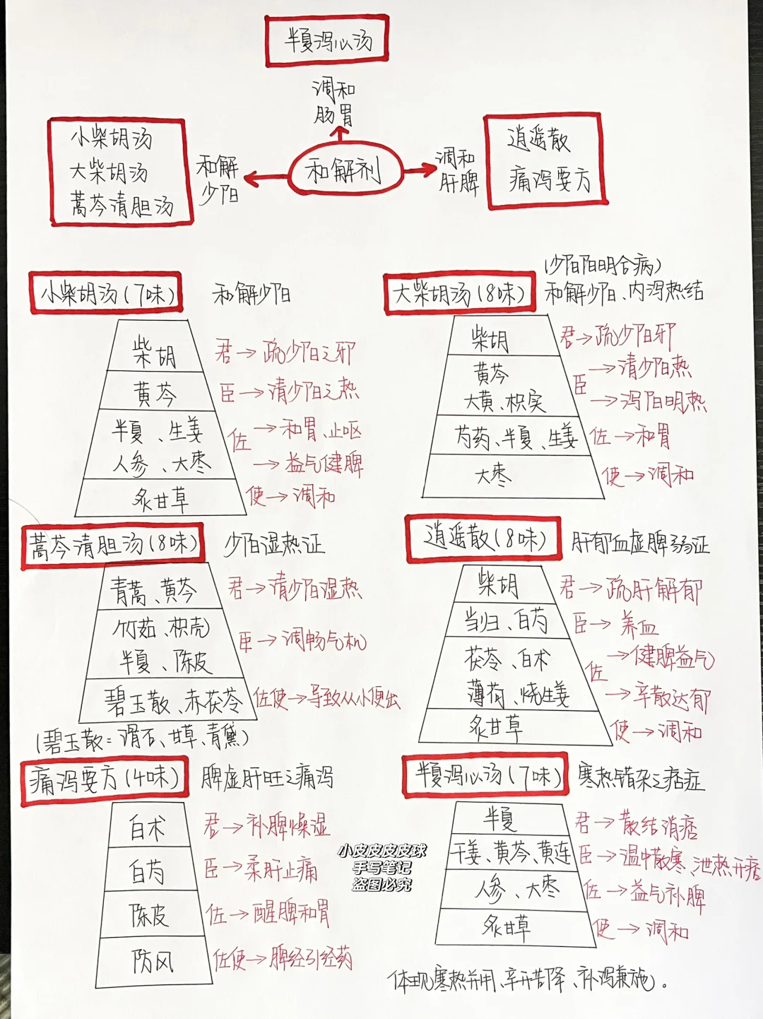 中医方剂笔记整理（附：我是如何背方剂的？）