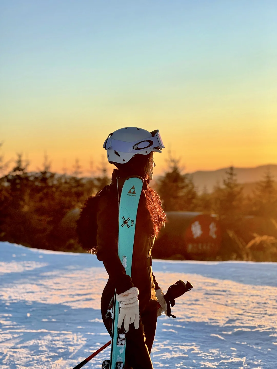 滑雪追日落！崇礼云顶乐园开板啦🎿