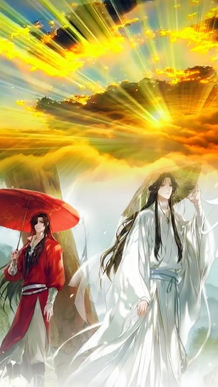 #国漫点评团##天官赐福#  《世中逢尔，雨中逢花》世间万物皆有涯，中流砥柱志堪