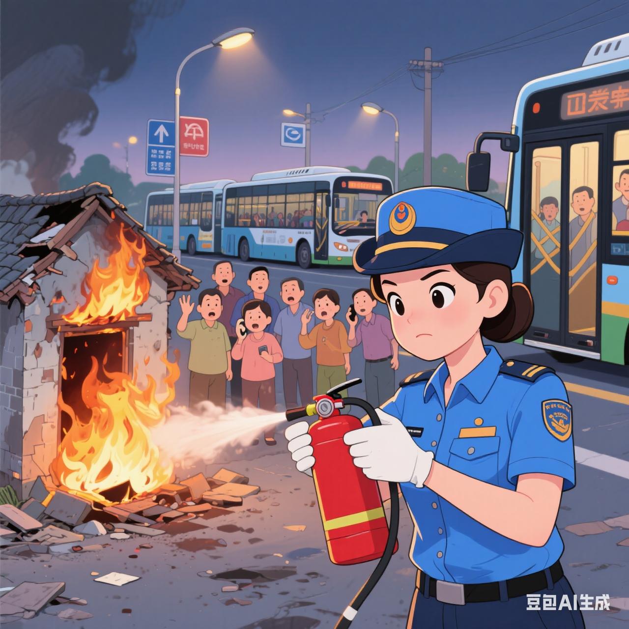 公交司机变身消防员
自从静静路过顺手帮村里灭了火，被大爷大妈团宠，成了全村人的“