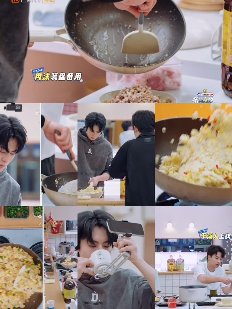 王鹤棣做演员做饭都精彩亲爱的客栈 他做饭的样子确实好看。不是那种硬凹的，是真会。