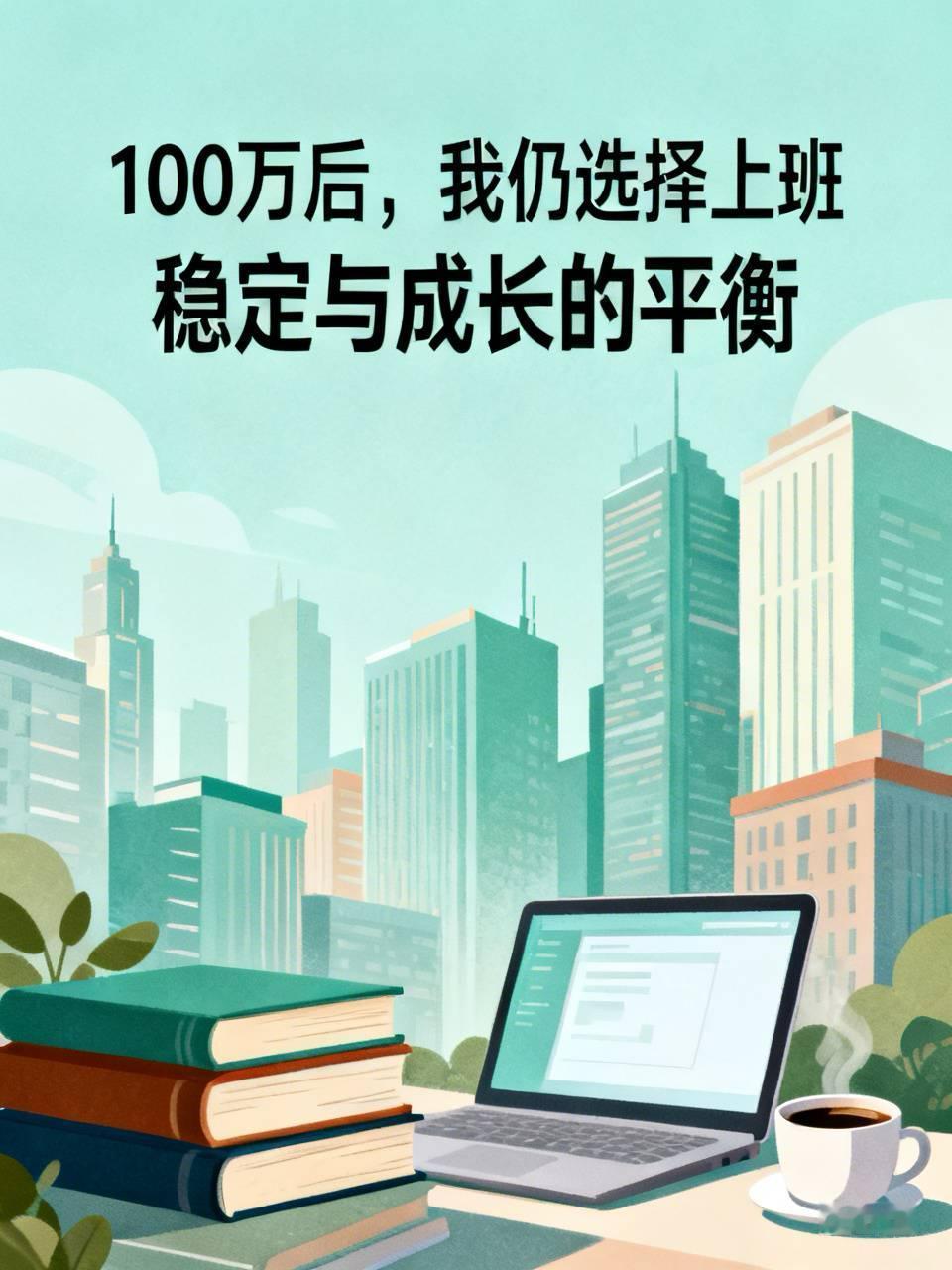 如果我有100万，大概率还是会上班。100万看着不少，但在现实面前也不禁花。就拿