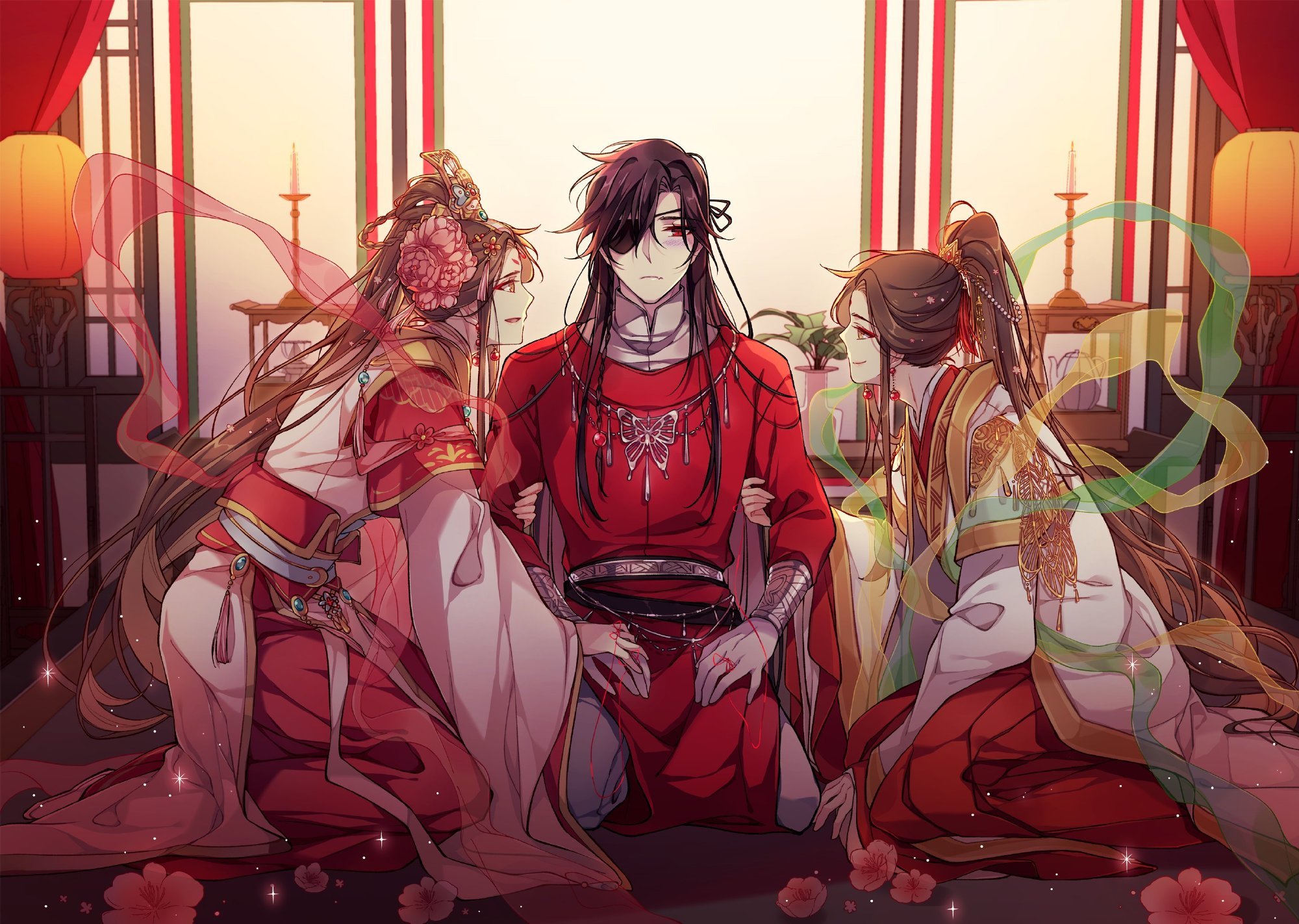 #天官赐福# #花怜# 花城表面上平静，内心其实炸成了烟花[哇]X：Sith_J