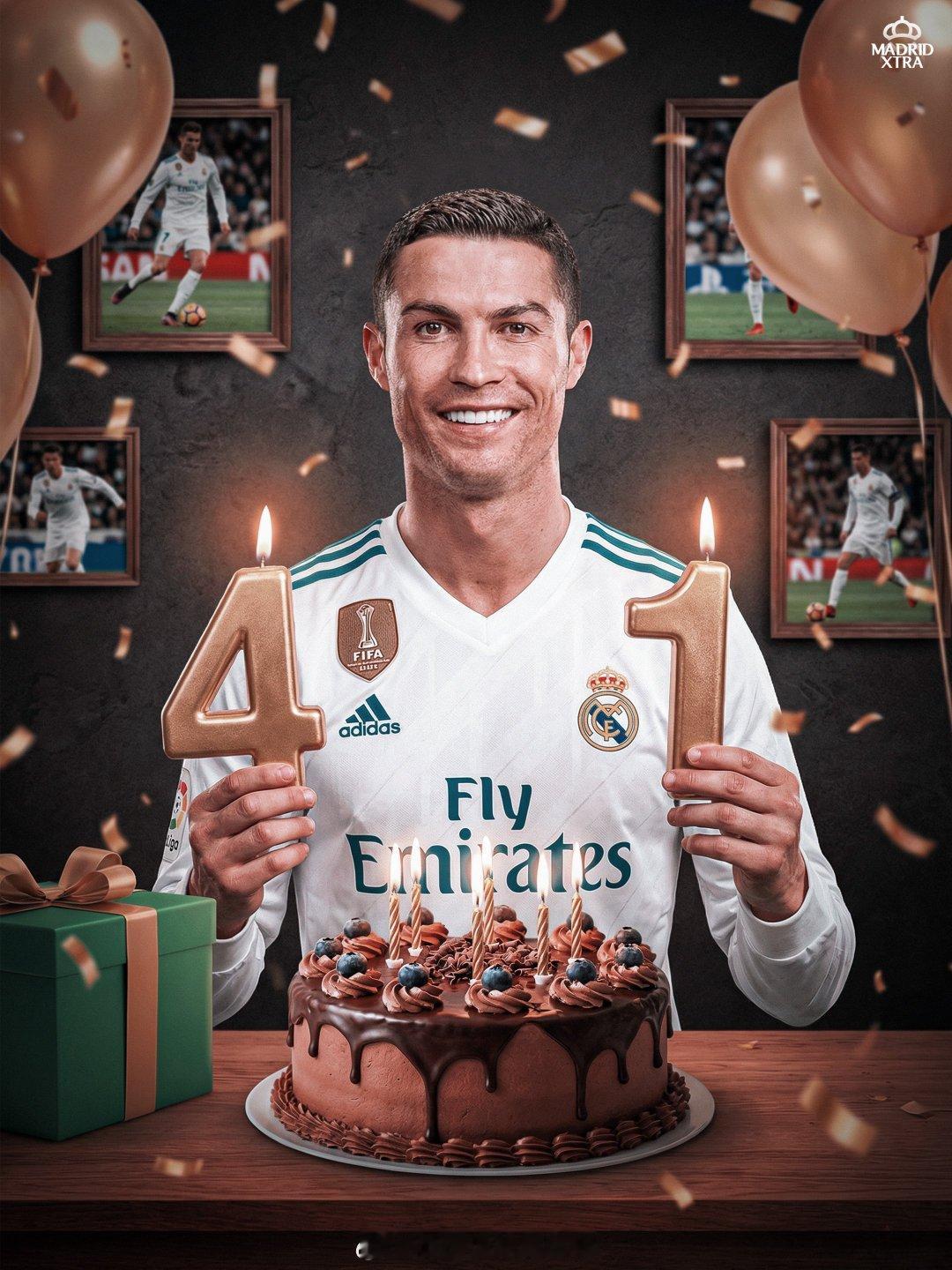 C罗41岁生日 2026年2月5日，C罗迎来自己的41岁生日，职业生涯总进球已经