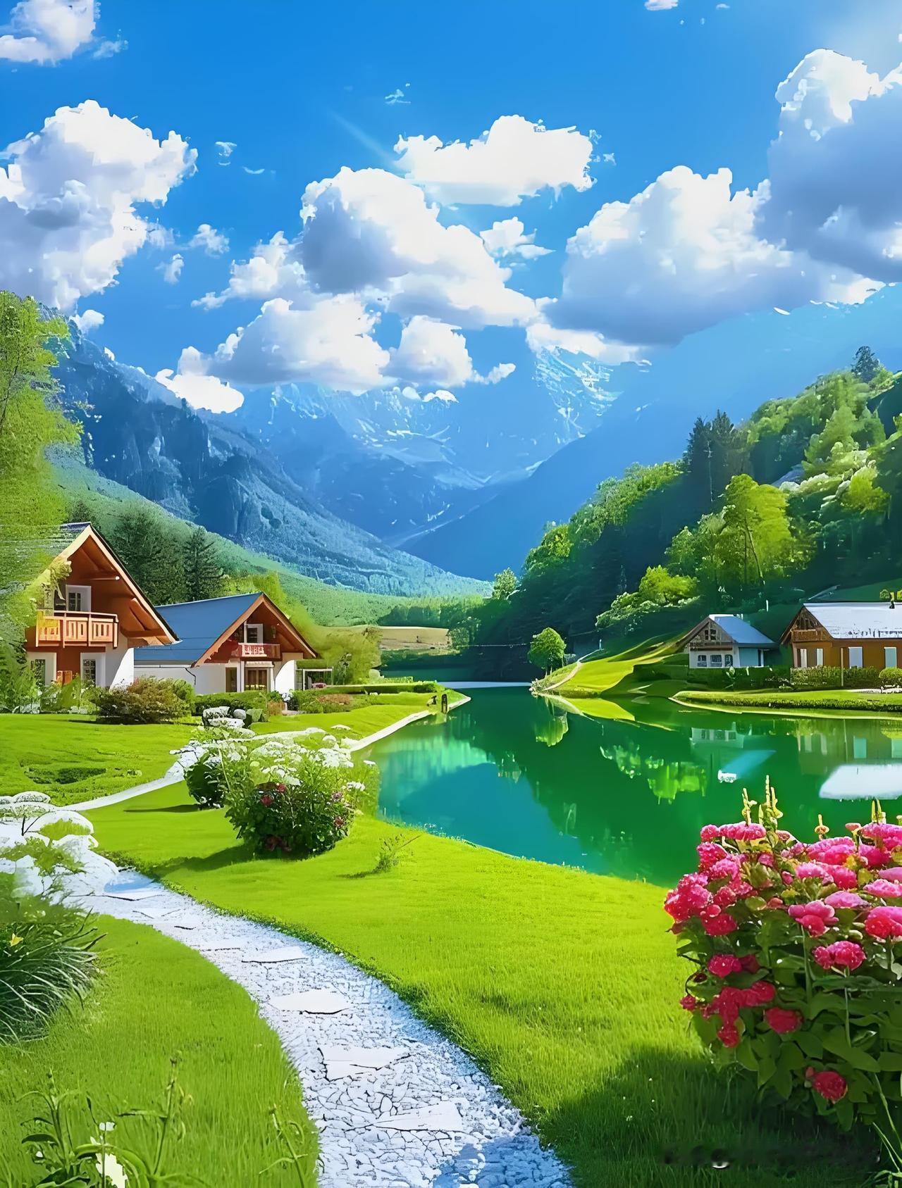 看看你拍的治愈系风景能放松心情欣赏美景，一路向前行。