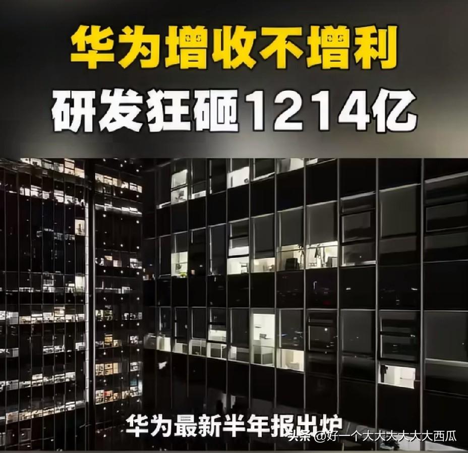 华为在研发这块真的是一直投入特别大，
这也侧面解释了华为为什么可以在美国制裁下依