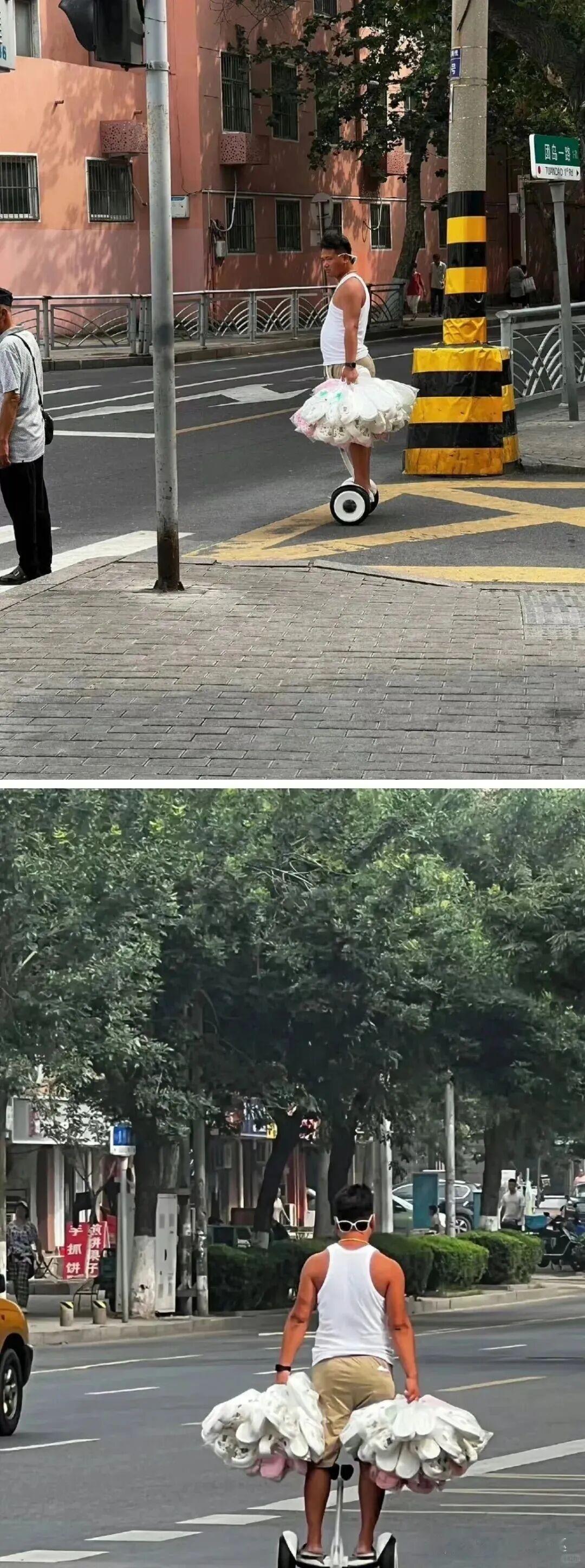 第一张还以为穿着小天鹅的裙子