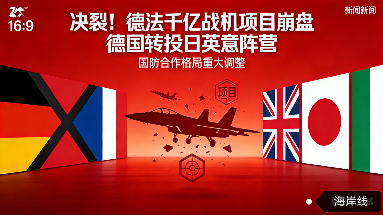 决裂！德法千亿战机项目崩盘 德国转投日英意阵营
 
欧洲军工巨震！2月7日德媒爆