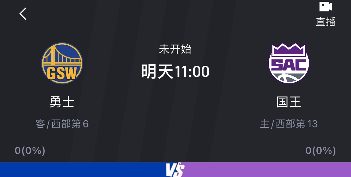 明天勇士客场挑战国王，怎么说？库明加能抡起来吗[裂开]勇士vs国王 ​​​
