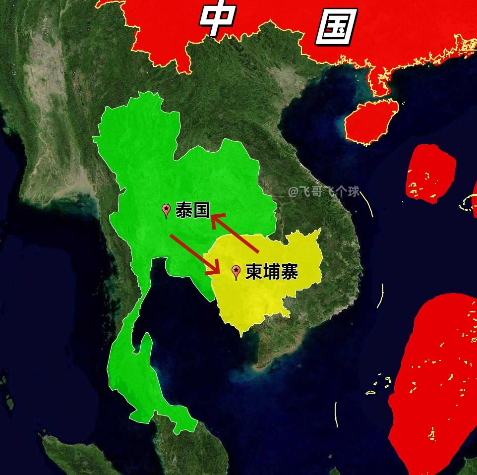 [图片]无视美国调停，泰柬两国越打越狠！但双方有个默契，绝不碰东大利益。

边境