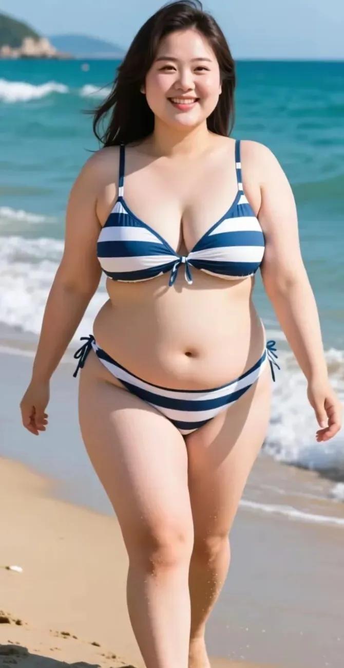 海神龙母生娇妮
天使横胸比基尼
欲将西湖比西子
泳妆素颜总相宜