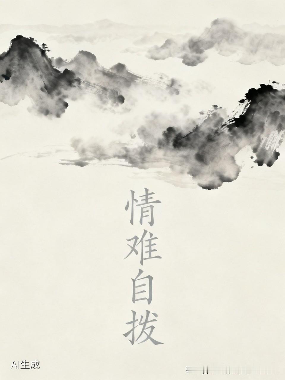 一个人不能为所有除了自己的以外的人投入的感情太深！否则你可能将难以自拔地过完一生