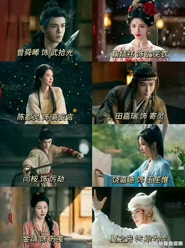 月鳞绮纪四人平番是吧！ 鞠婧祎、曾舜晞、陈都灵、田嘉瑞（排名不分先后）《月鳞绮纪