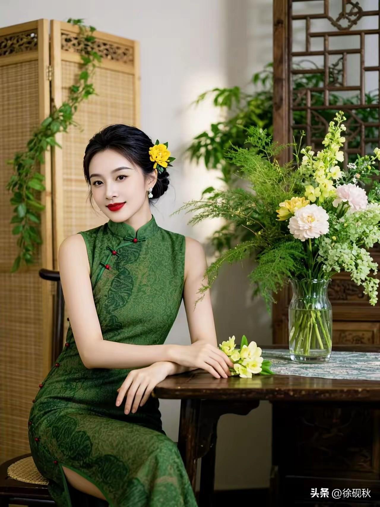 疏帘半卷透晴光，
蝶影翩跹过粉墙。
新茗初烹香渐远，
沉浮之间谁人尝？