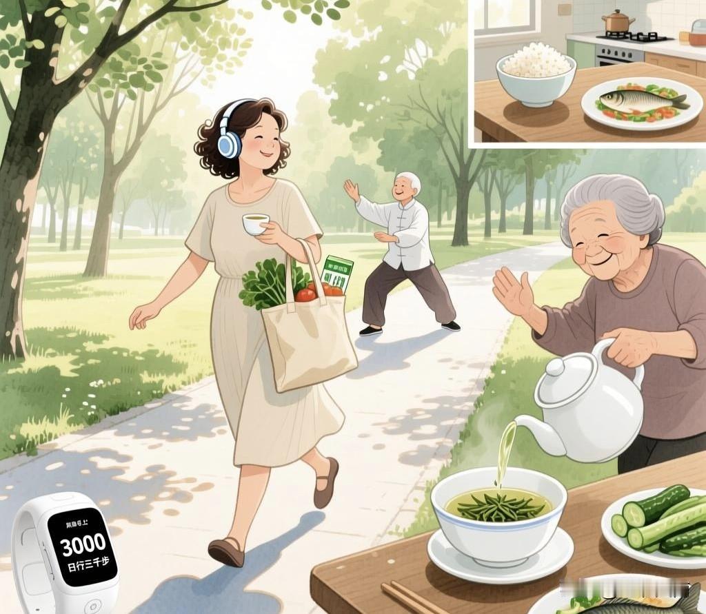 你们遵循这样的健康生活吗？细品真滋味。

饭吃七分饱，健康又轻盈；
茶要慢慢品，