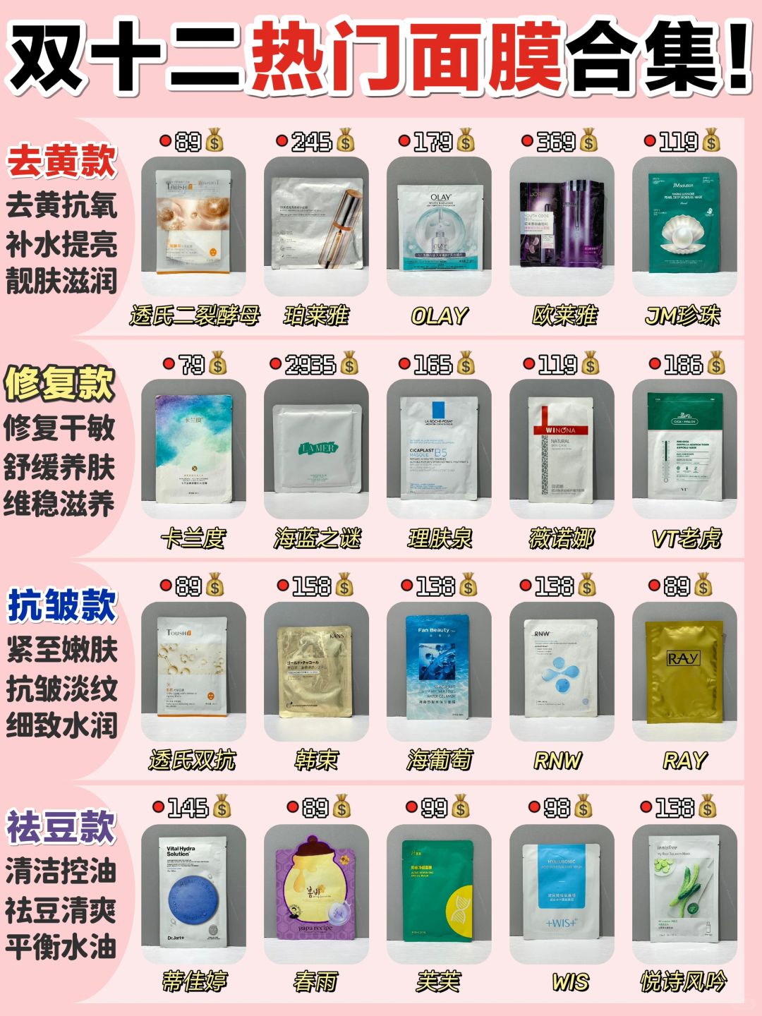 能省则省！双十二去黄提亮面膜挑选指南！