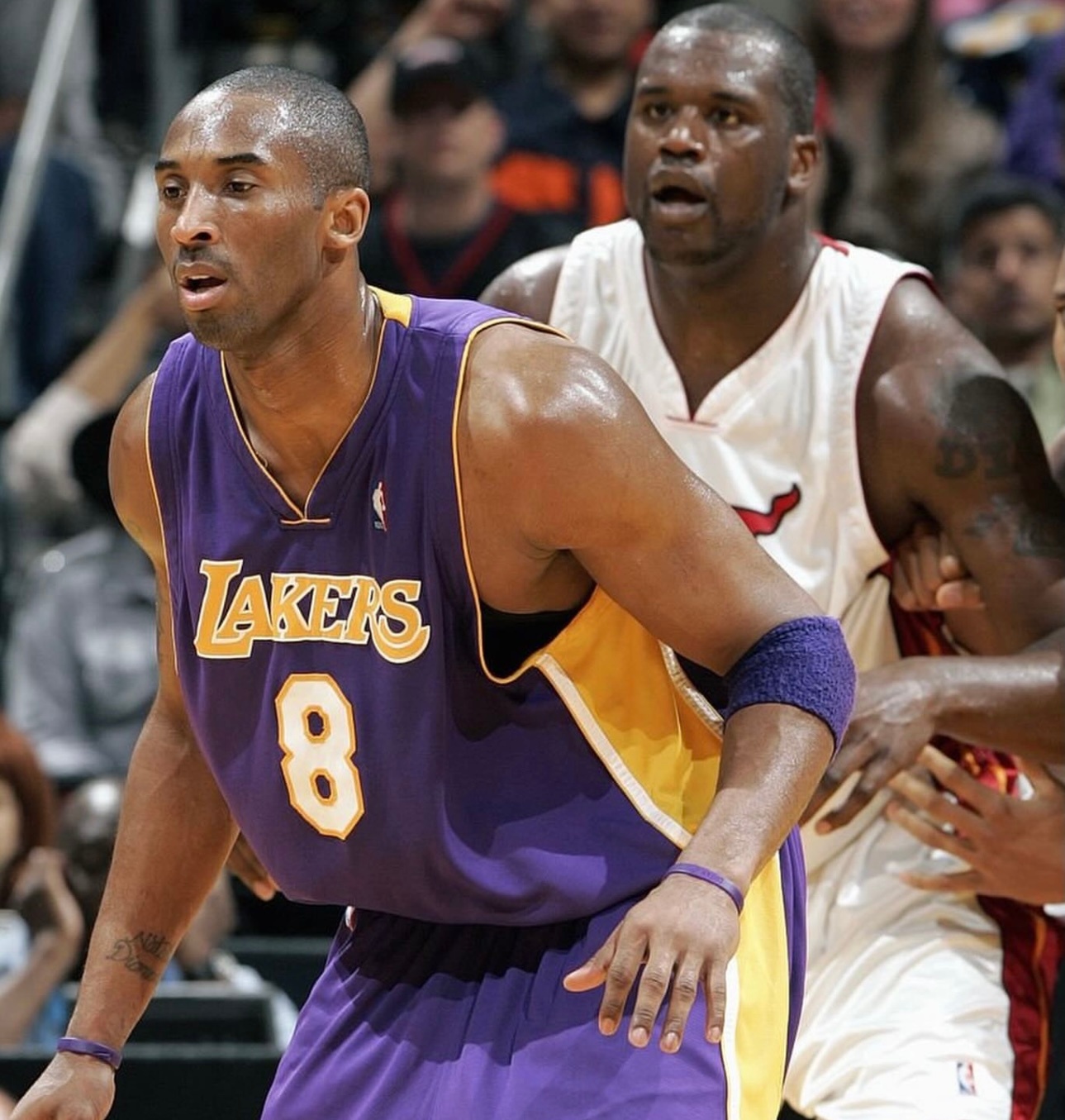 篮天下2005年3月，科比和奥尼尔“分手”后的第二次会面。Images via 