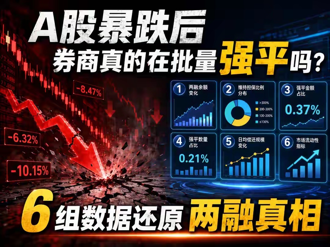 A股暴跌后，券商真的在批量强平吗？6组数据还原两融真相7月17日，A股经历了一次