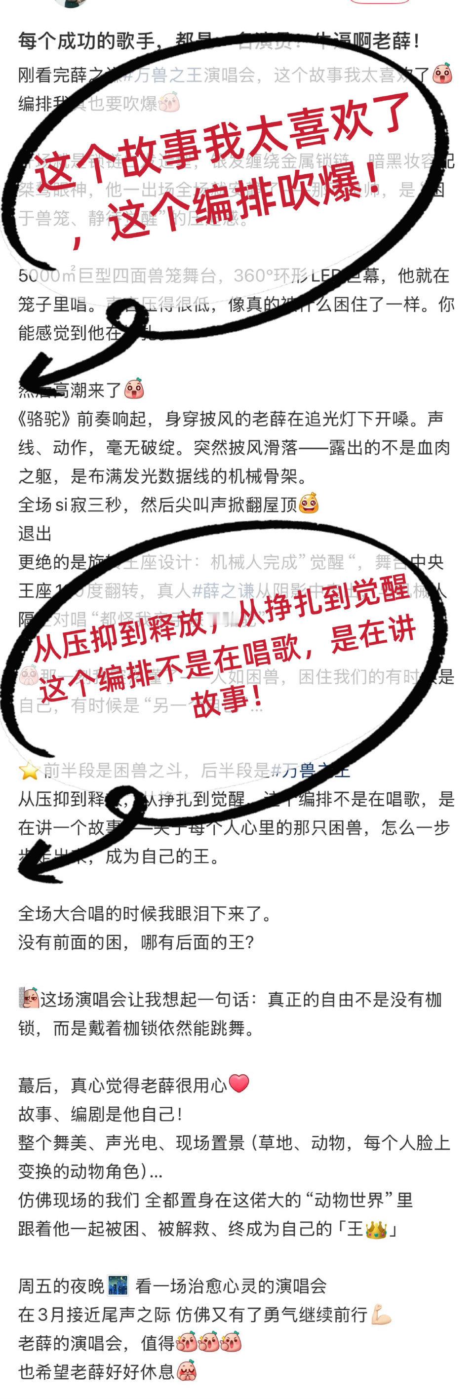 路人眼中的薛之谦演唱会薛之谦演唱会路人口碑薛之谦万兽之王巡演凭路人口碑强势出圈，