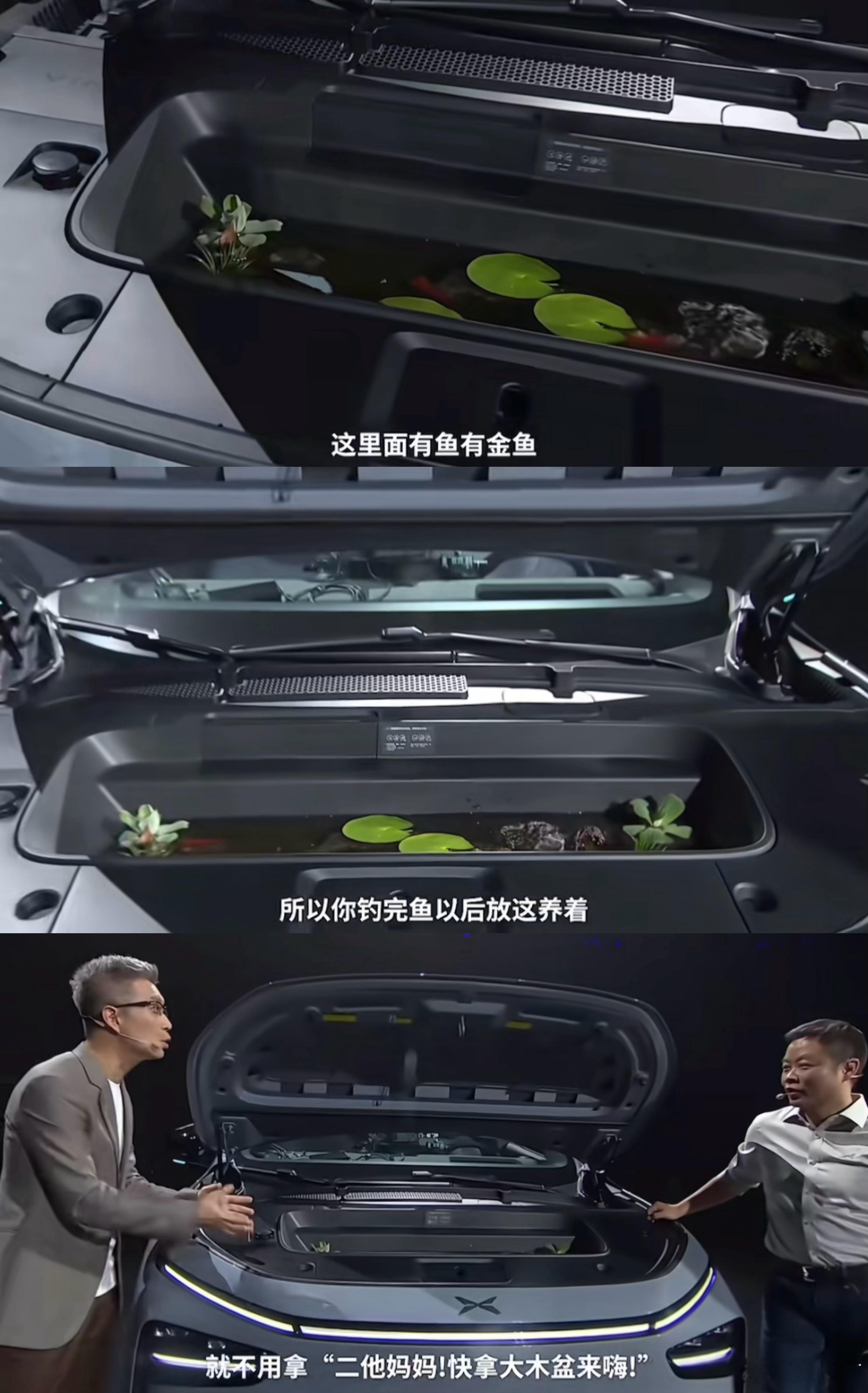 我的认知又被刷新了，电车前备厢可以养鱼，钓完鱼了可以放进去养着[震惊] ​​​