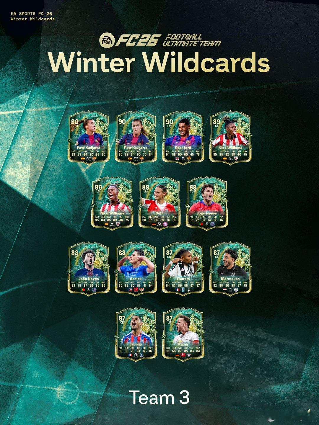 FC 26 Ultimate Team Winter Wildcards冬季外卡